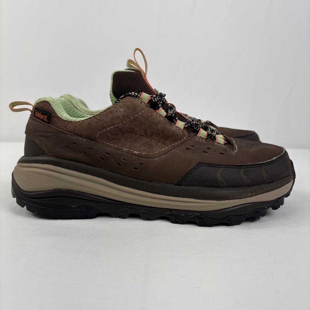 Hoka One One Tor Summit WP Womens Brown Green Waterproof Hiking Trail Shoes 8.5 - Picture 3 of 12